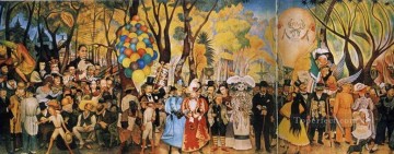 sueño de una tarde de domingo en la alameda 1948 Diego Rivera Pinturas al óleo